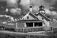 Cape Cod (Highland) Lighthouse in Massachusetts -BW